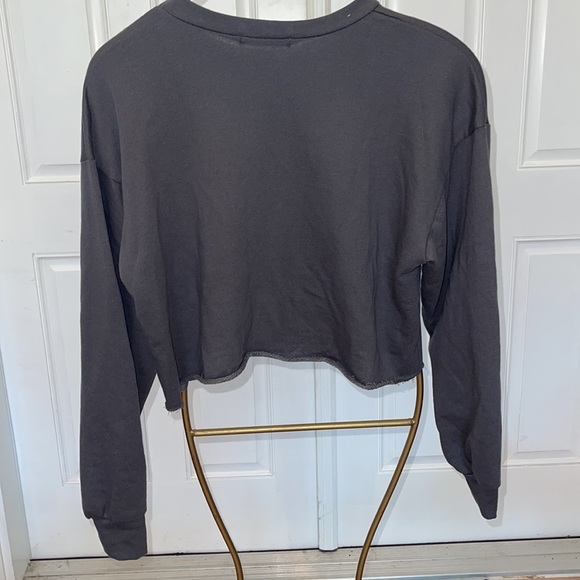 ROCK ROSE Ripped crop sweatshirt - Picture 3 of 5